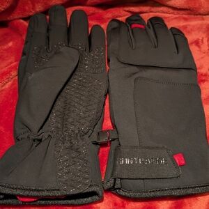 Black and Red Winter Gloves